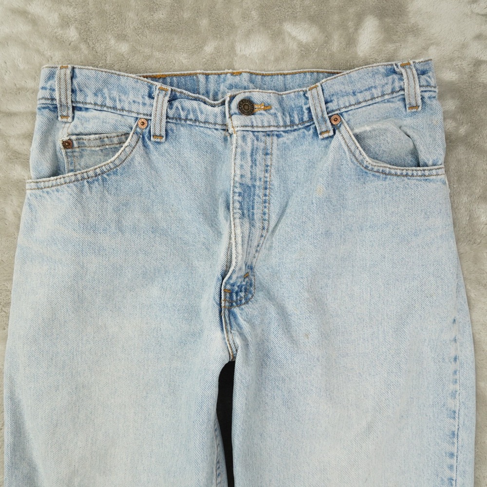 Levi's 550 Vtg 1985 Orange Tab Jeans Mens 34x30 (32x28.5) Made in USA Distressed - Picture 2 of 11